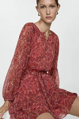 Vestido corto estampado floral de Mango en Vestidos para argentina