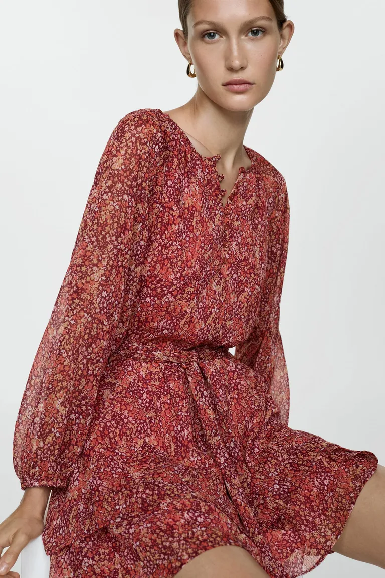 Vestido corto estampado floral de Mango en Vestidos para argentina