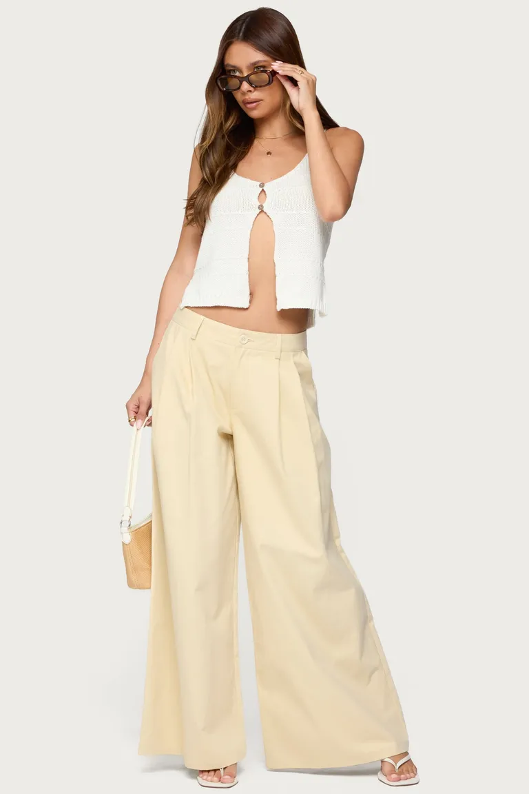 Pantalones pierna ancha lennon de Edikted en Pantalones para argentina
