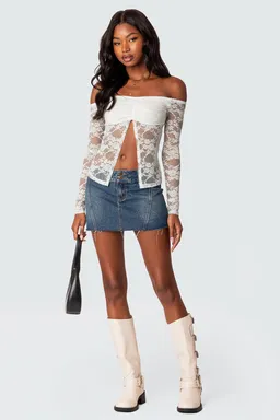 Mini falda donnie denim de Edikted en Shorts para argentina