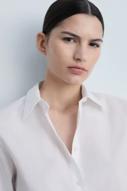 Camisa algodón lyocell de Mango en Camisas para argentina