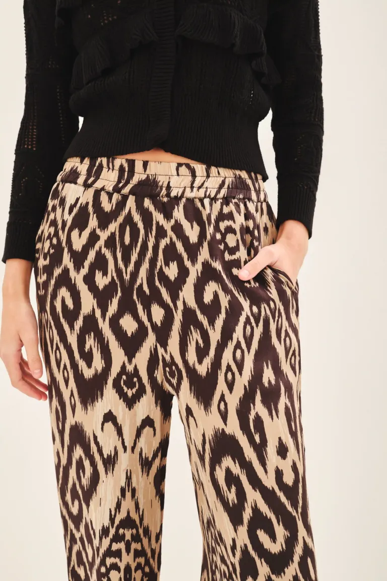 Pantalón palazzo de estilo estampado y estética fluida de Rapsodia en Pantalones para argentina