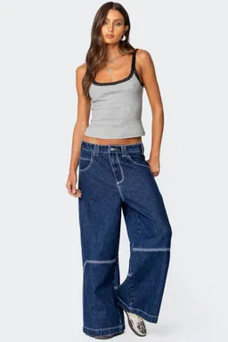 Musculosa encaje con textura de Edikted en Tops para argentina