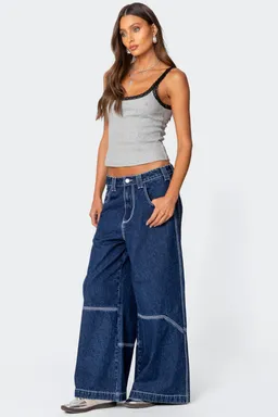 Musculosa encaje con textura de Edikted en Tops para argentina