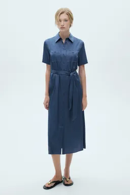 Vestido camisero satinado de Mango en Vestidos para argentina