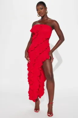Maxi vestido volantes rihanna de Fashion Nova en Vestidos para argentina