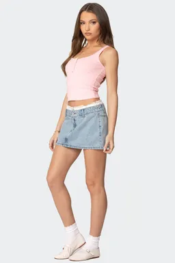 Musculosa henley tiana de Edikted en Tops para argentina