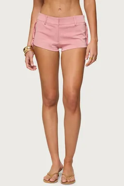 Shorts sapir con flecos gamuza de Edikted en Shorts para argentina