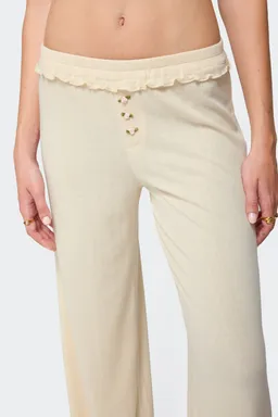 Pantalón posy con volantes de Edikted en Pijamas y Sleepwear para argentina