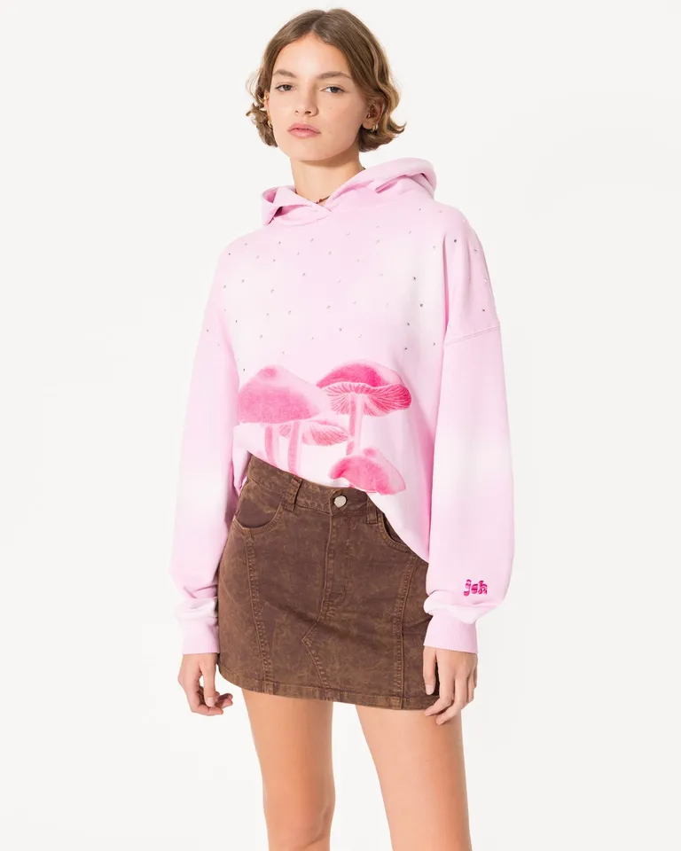 Falda de gabardina con recortes y ajuste personalizado de Jazmin Chebar en Faldas para argentina