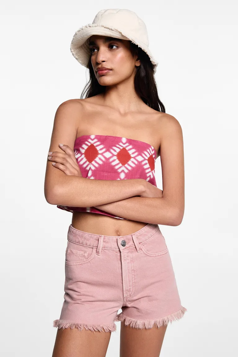 Short denim ruedo deshilachado de Mango Teen en Shorts para argentina