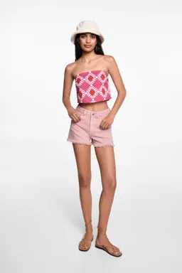 Short denim ruedo deshilachado de Mango Teen en Shorts para argentina