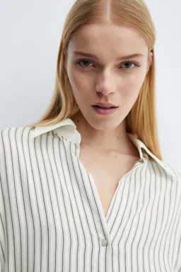 Camisa rayas con lazo de Mango en Camisas para argentina