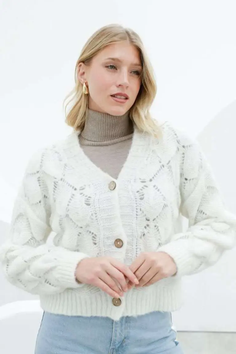 Chaqueta Tejida con Diseño de Hesed en Chaquetas para argentina