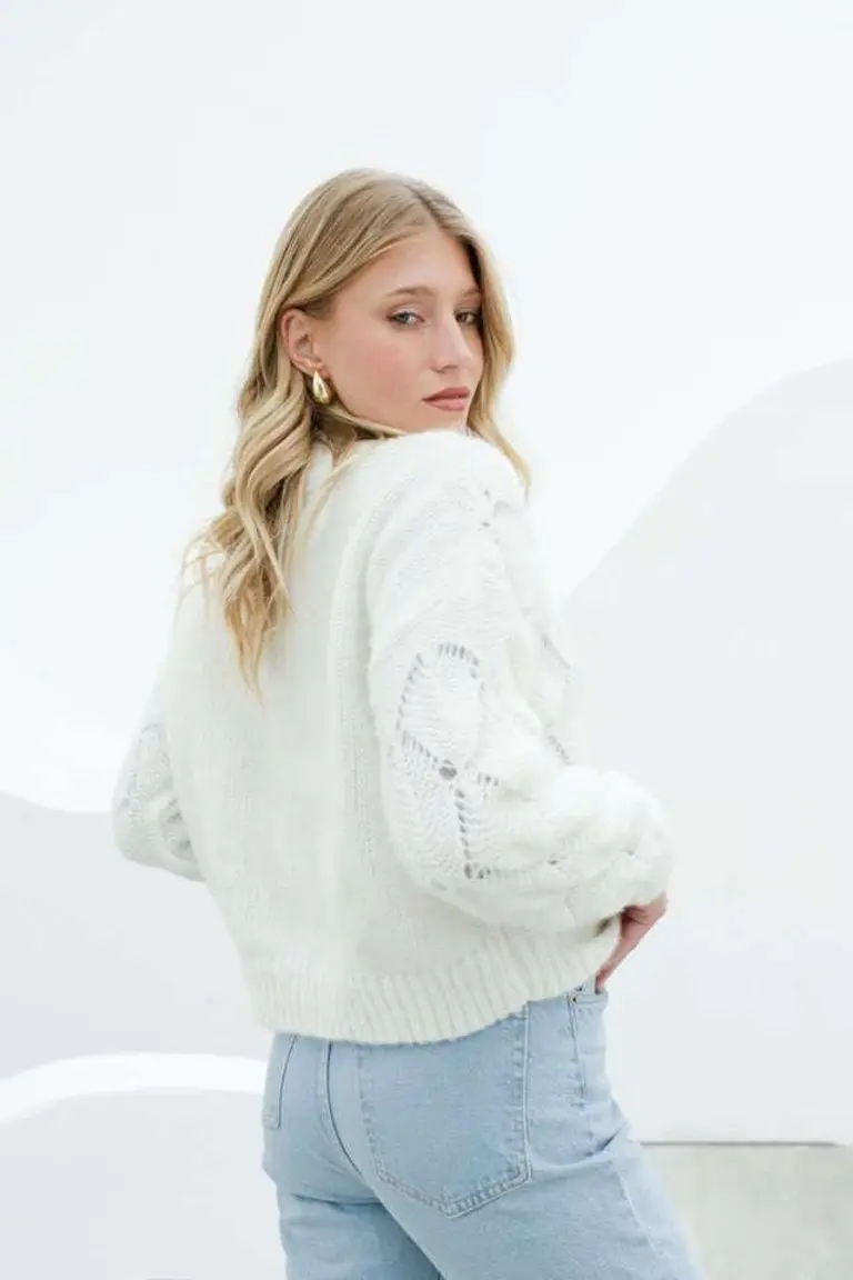 Chaqueta Tejida con Diseño de Hesed en Chaquetas para argentina