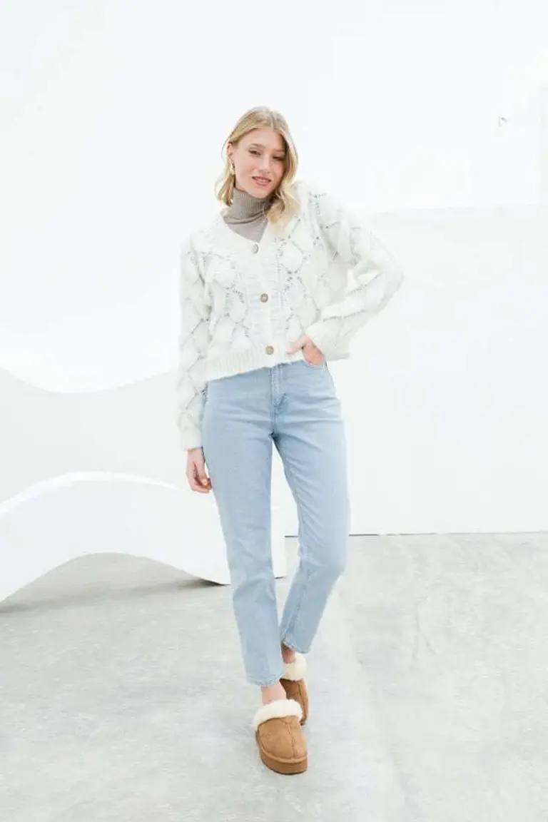 Chaqueta Tejida con Diseño de Hesed en Chaquetas para argentina