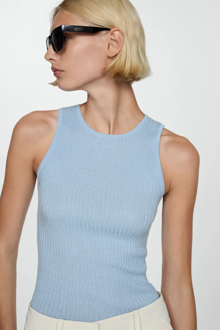 Top punto canalé de Mango en Tops para argentina
