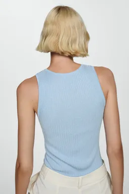 Top punto canalé de Mango en Tops para argentina