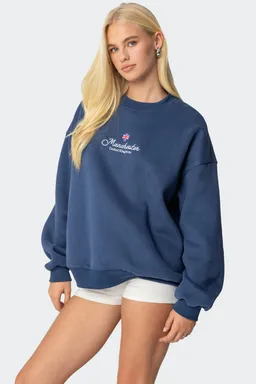 Buzo bordado manchester oversized de Edikted en Buzos y Sweaters para argentina