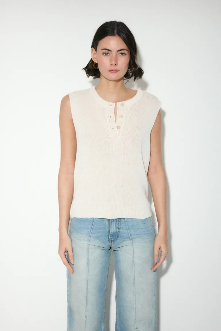 Musculosa oversize tejida en material suave y cómodo para mujer de Audaz en Remeras para argentina