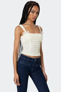 Top corset texturizado de Edikted en Tops para argentina
