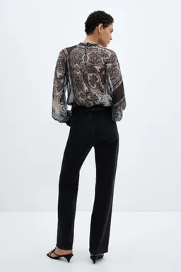 Blusa estampada semitransparente de Mango en Blusas para argentina