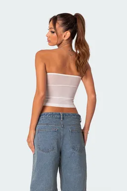 Top tubo mesh celestia de Edikted en Tops para argentina