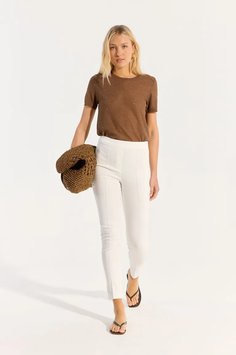 Pantalón confort de corte slim con cierre lateral para mujer de Portsaid en Pantalones para argentina