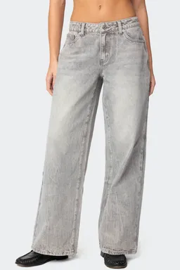 Jeans magda tiro bajo lavado de Edikted en Pantalones para argentina