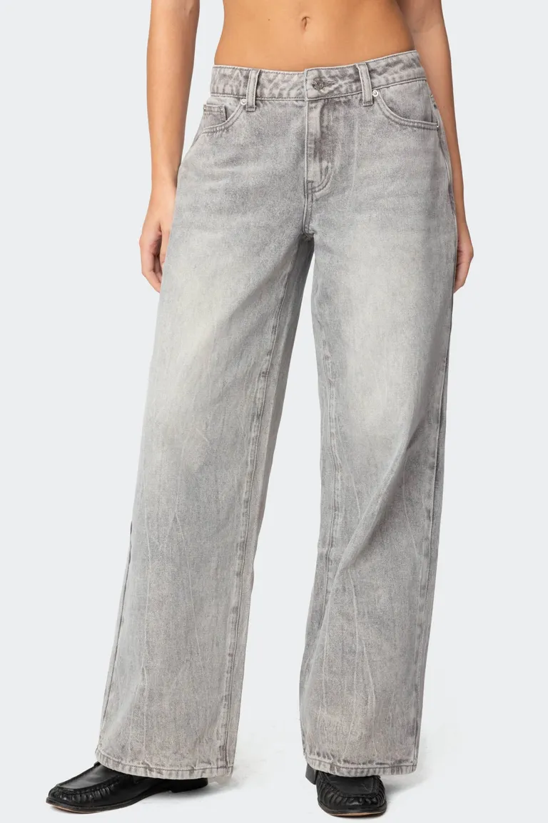 Jeans magda tiro bajo lavado de Edikted en Pantalones para argentina