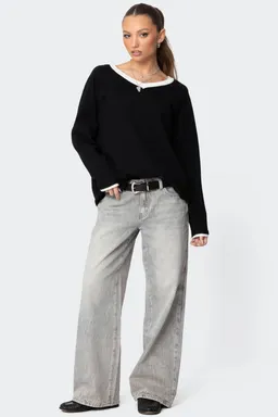 Jeans magda tiro bajo lavado de Edikted en Pantalones para argentina