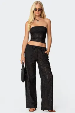 Pantalón algodón lemon lacey de Edikted en Pantalones para argentina