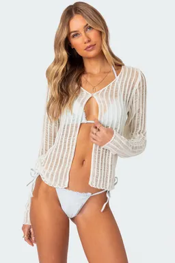 Top transparente tejido cayla de Edikted en Tops para argentina
