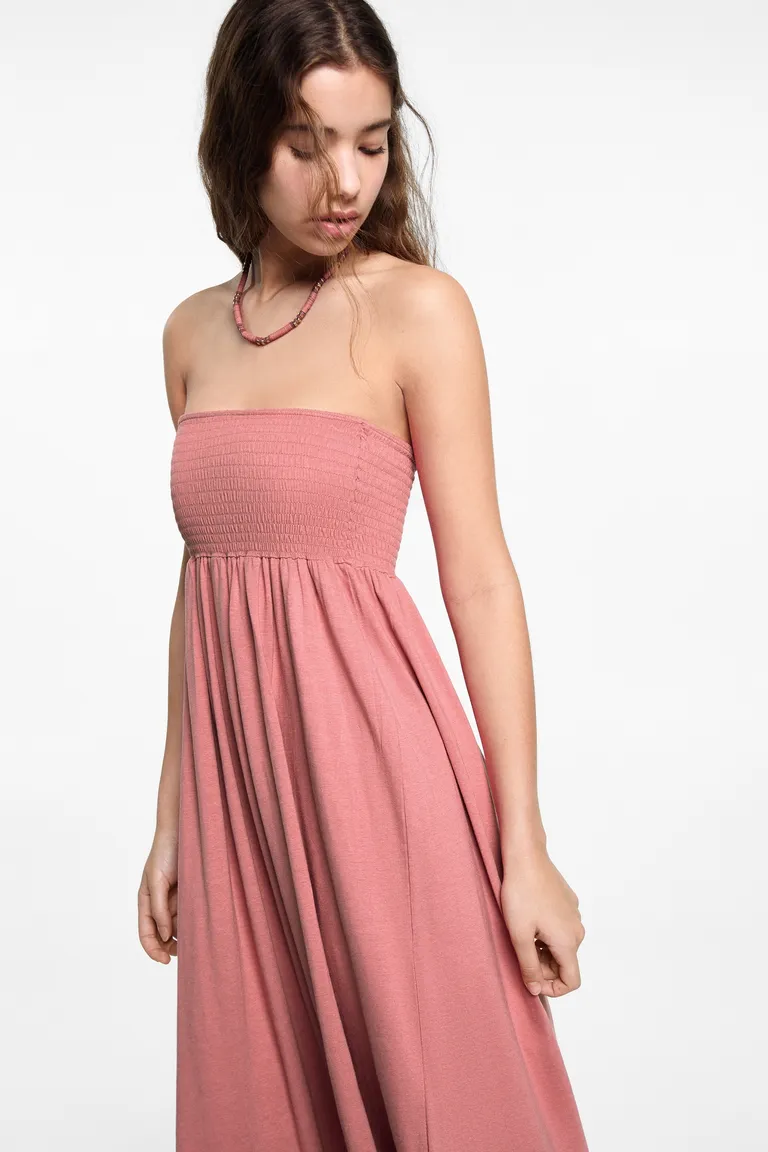 Vestido midi fruncido de Mango Teen en Vestidos para argentina