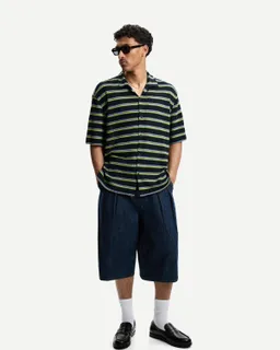 Camisa rayada manga corta de Bershka en Camisas para argentina