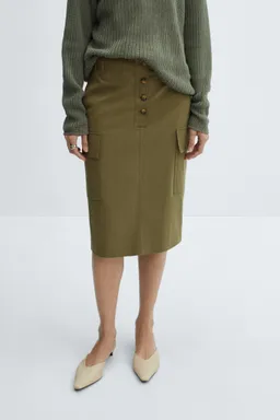 Falda cargo midi de Mango en Faldas para argentina