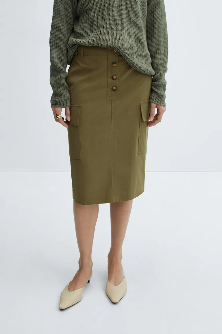 Falda cargo midi de Mango en Faldas para argentina