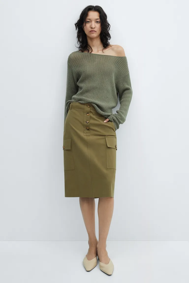 Falda cargo midi de Mango en Faldas para argentina