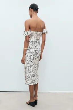 Vestido floral palabra honor de Mango en Vestidos para argentina