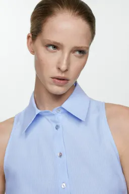 Camisa sin mangas rayas de Mango en Camisas para argentina