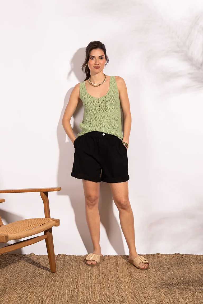 Shorts de algodón holgado y elástico para mujer de Indiastyle en Shorts para argentina