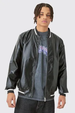Campera universitaria pu lisa de Boohooman en Abrigos y Camperas para argentina