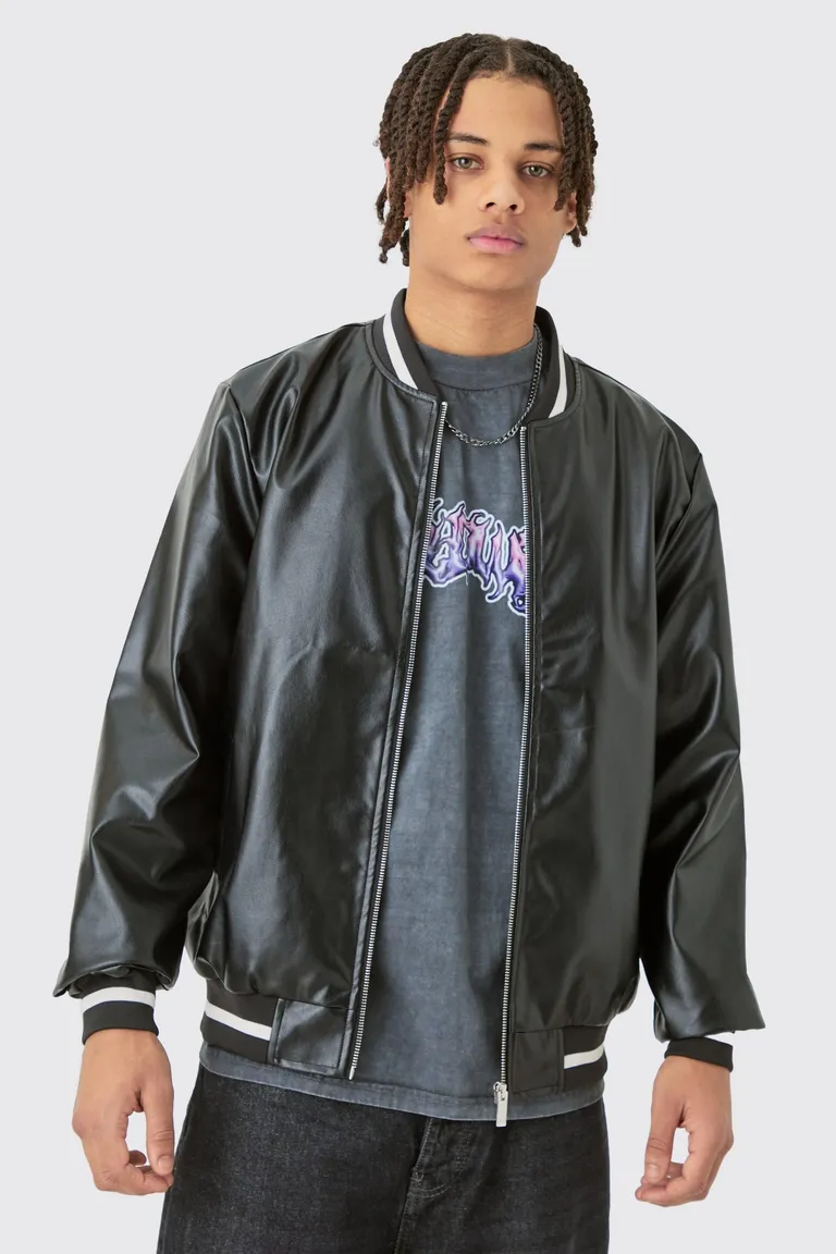 Campera universitaria pu lisa de Boohooman en Abrigos y Camperas para argentina