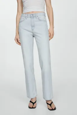 Jeans rectos tiro medio de Mango en Pantalones para argentina