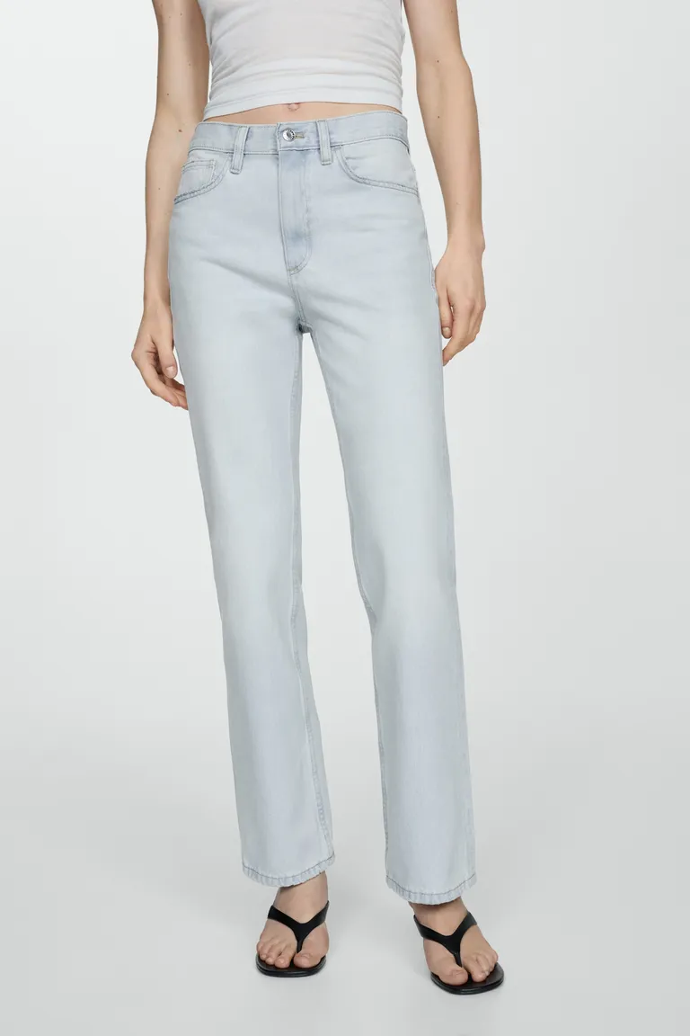 Jeans rectos tiro medio de Mango en Pantalones para argentina