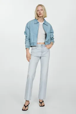 Jeans rectos tiro medio de Mango en Pantalones para argentina