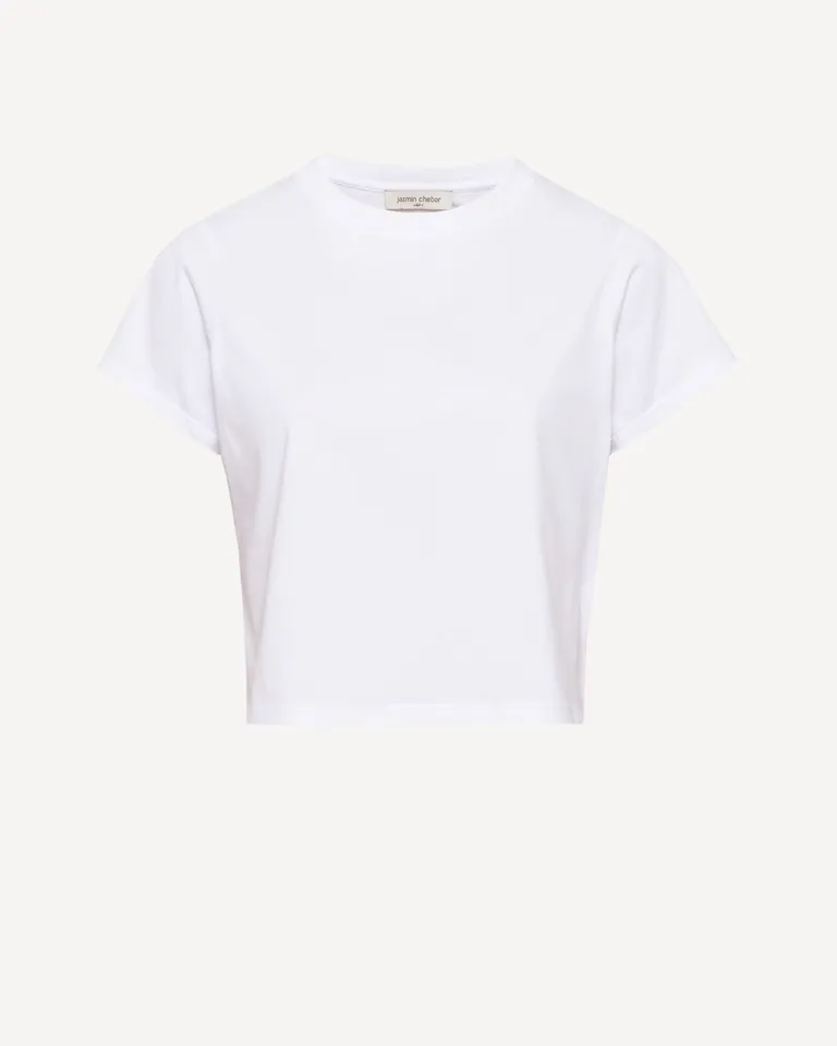 Remera básica de mangas cortas en algodón de alta calidad de Jazmin Chebar en Remeras para argentina