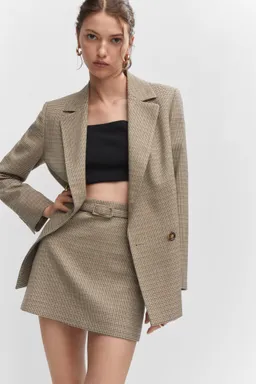 Minifalda pata gallo cinturón de Mango en Faldas para argentina