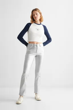 Remera canalé con mensaje de Mango Teen en Remeras para argentina