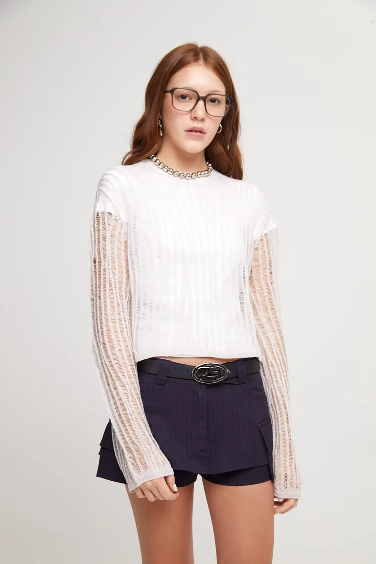 Suéter de tejido abierto y acabado irregular de 47 Street en Buzos y Sweaters para argentina